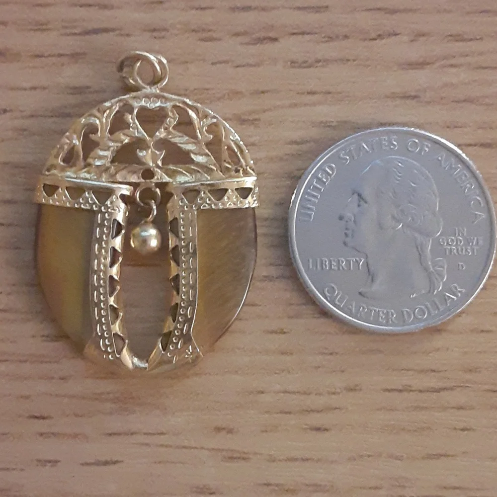 Tiger's Eye Necklace Charm - Picture 4 of 6